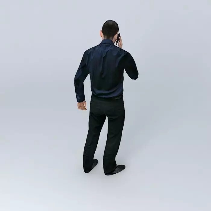 Man on the Phone Free 3D model
