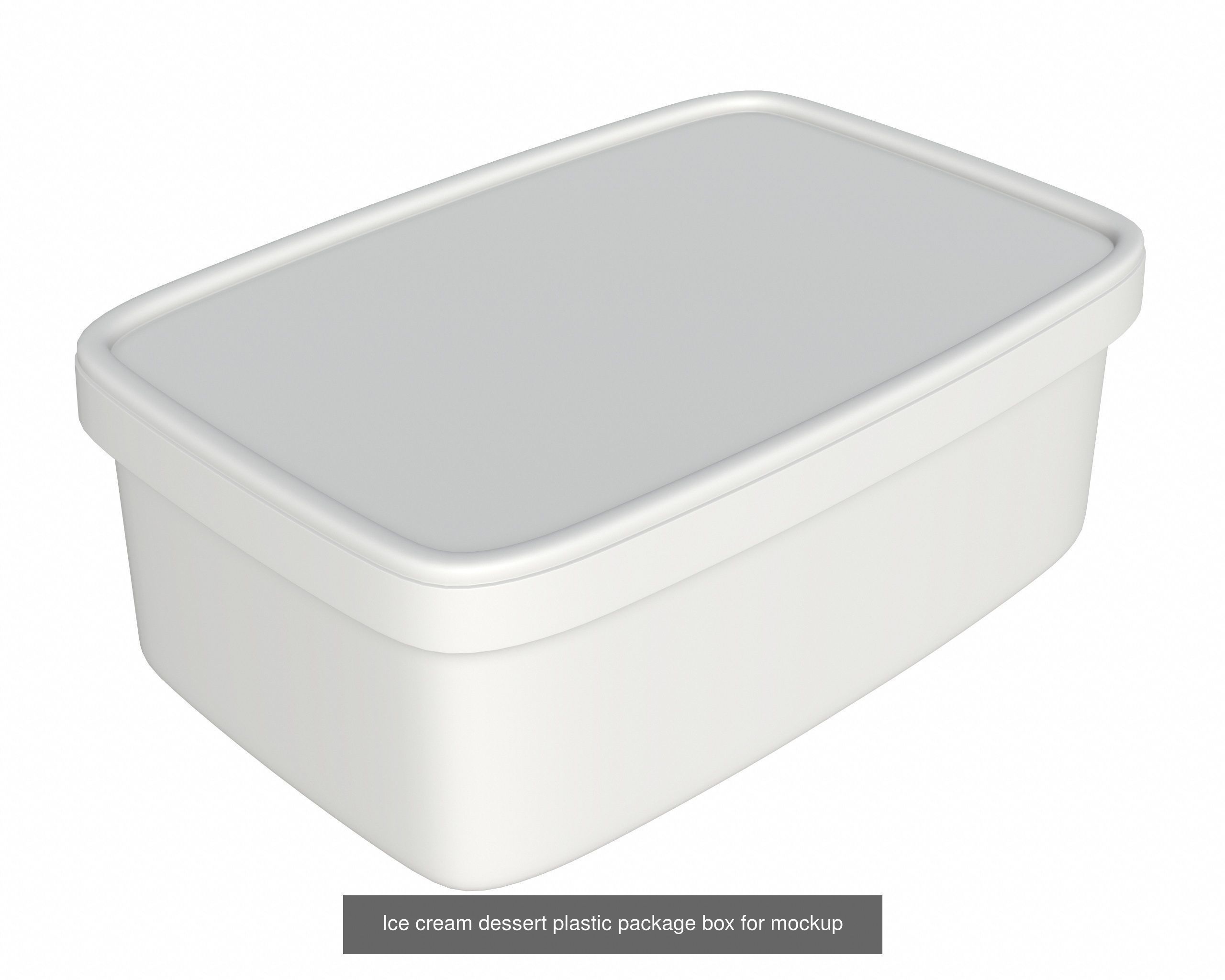 Ice cream packaging waffle cone cup balls mock up 3D Model Collection_57