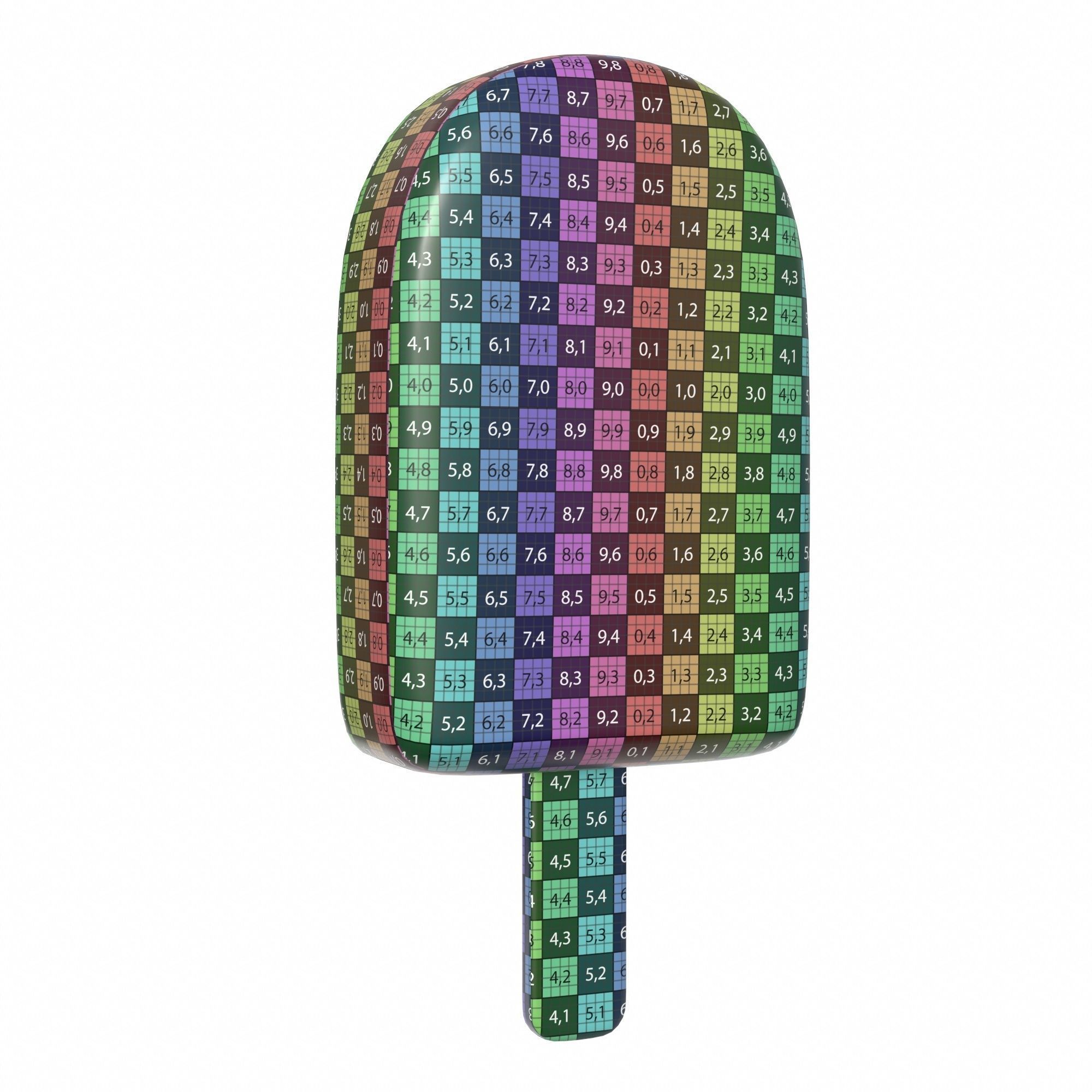 Ice cream packaging waffle cone cup balls mock up 3D Model Collection_174