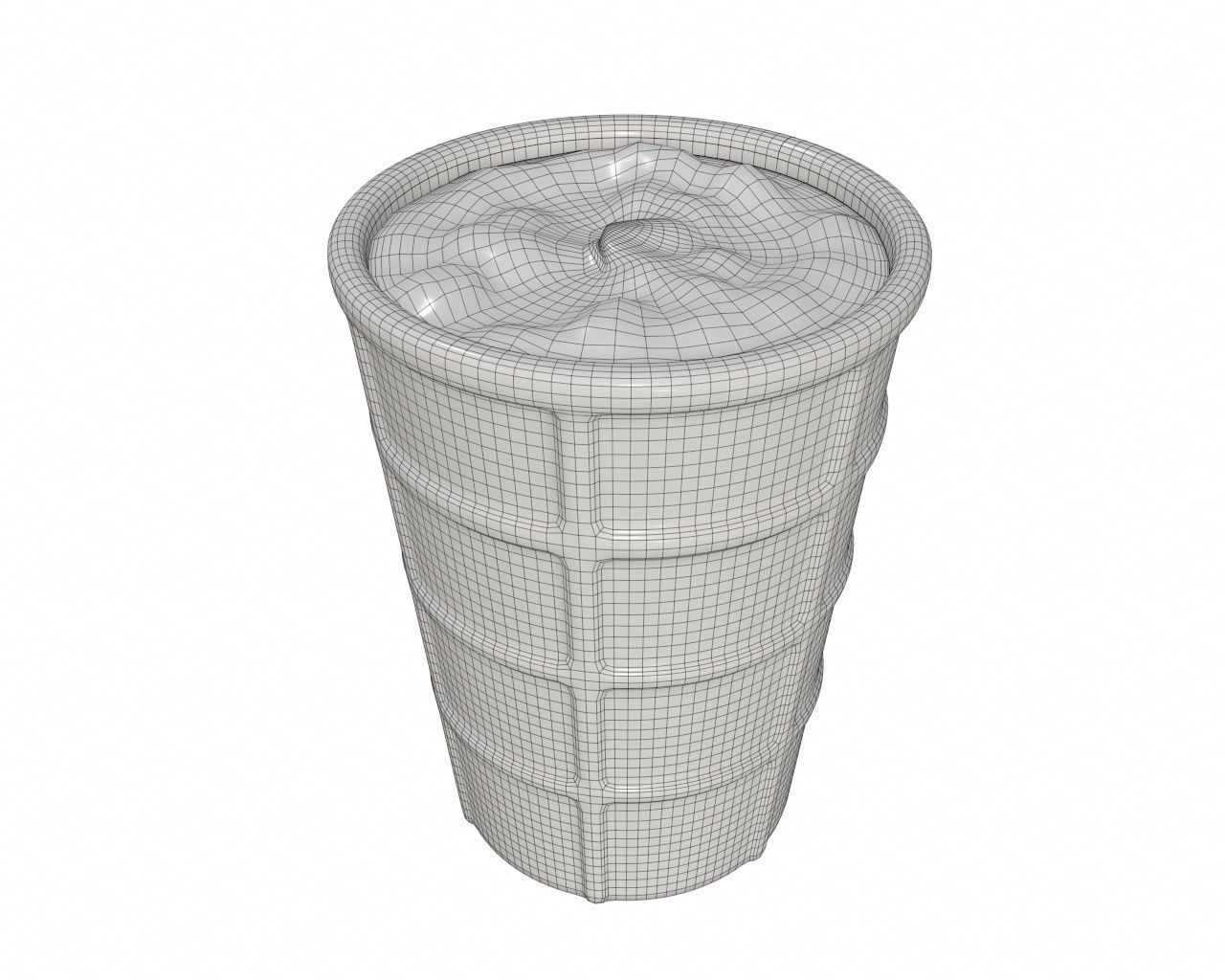 Ice cream packaging waffle cone cup balls mock up 3D Model Collection_64