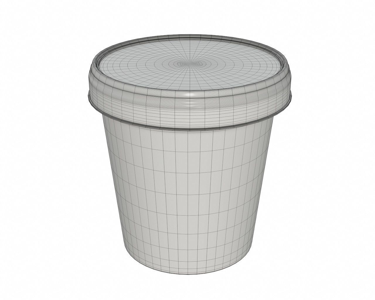 Ice cream packaging waffle cone cup balls mock up 3D Model Collection_41