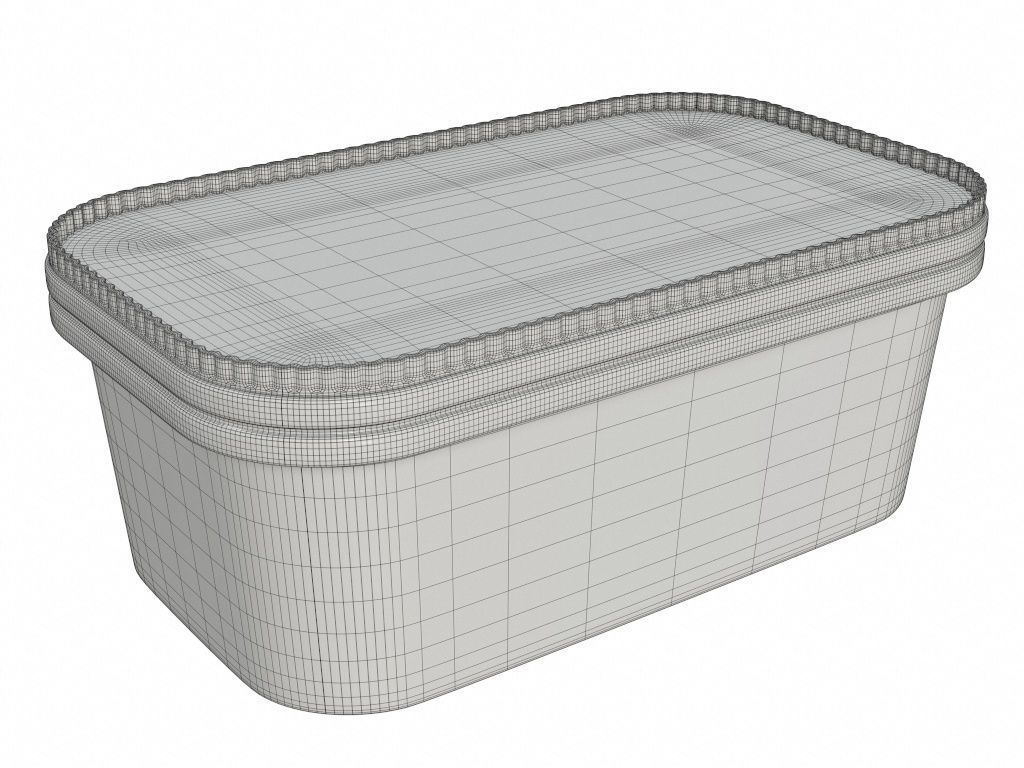 Ice cream packaging waffle cone cup balls mock up 3D Model Collection_106