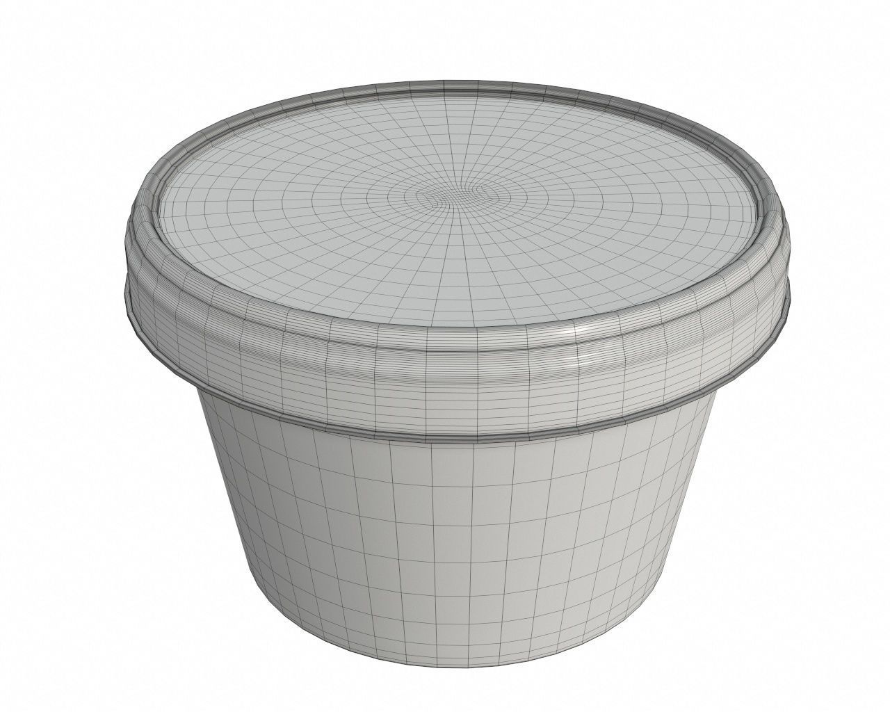 Ice cream packaging waffle cone cup balls mock up 3D Model Collection_52