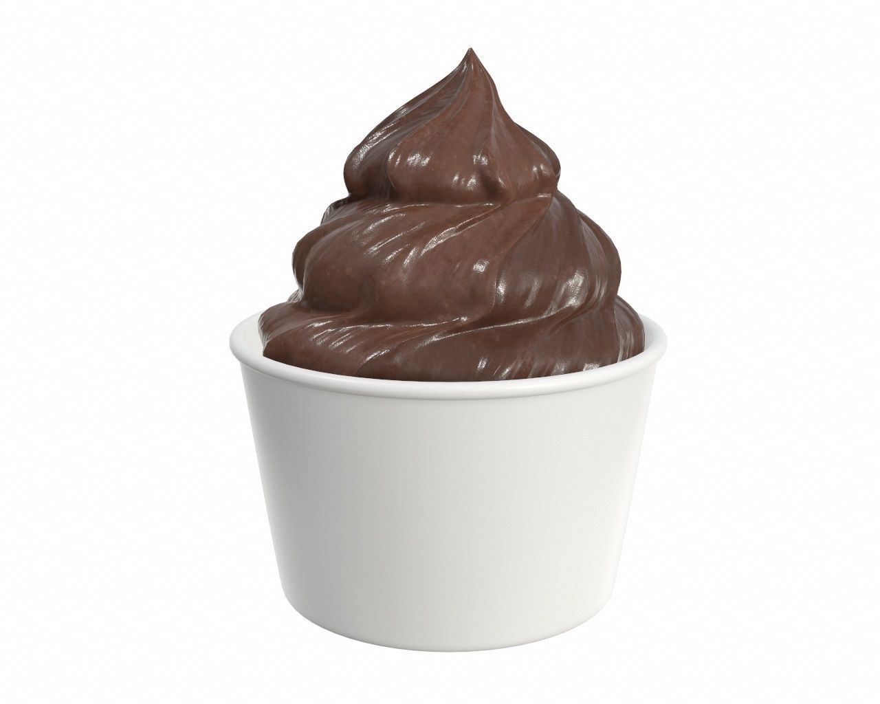 Ice cream packaging waffle cone cup balls mock up 3D Model Collection_136