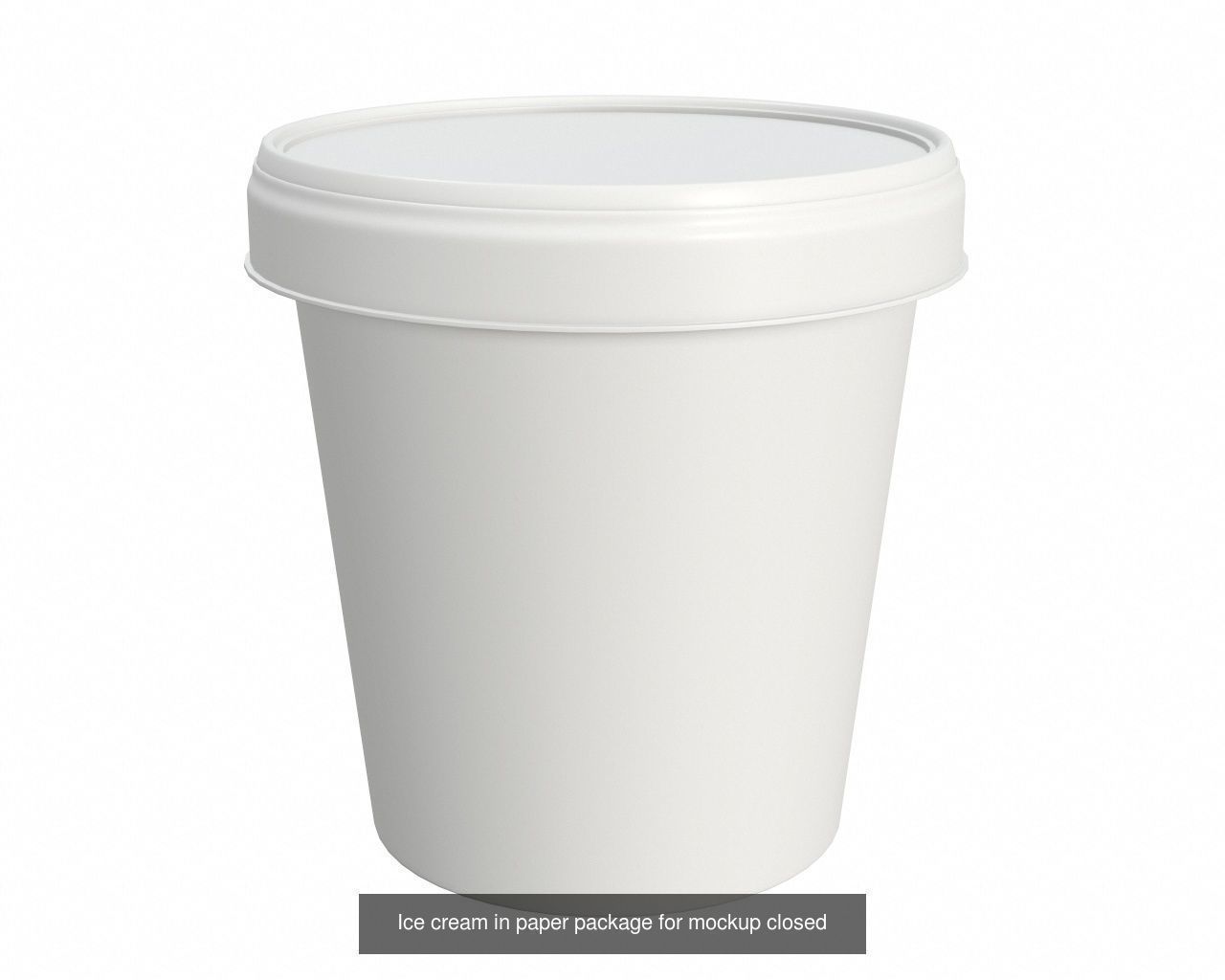 Ice cream packaging waffle cone cup balls mock up 3D Model Collection_59