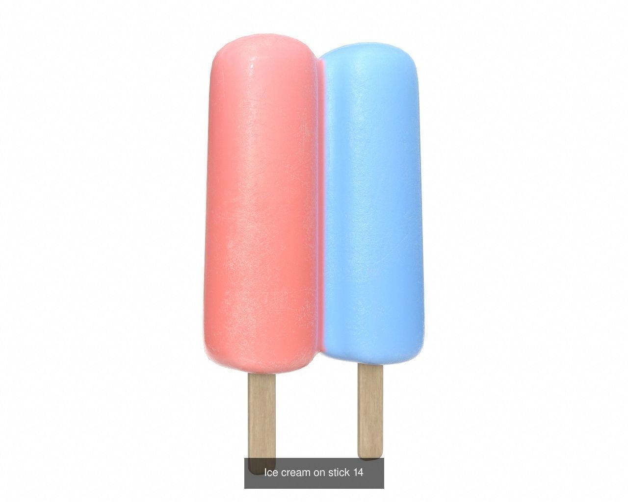 Ice cream packaging waffle cone cup balls mock up 3D Model Collection_99