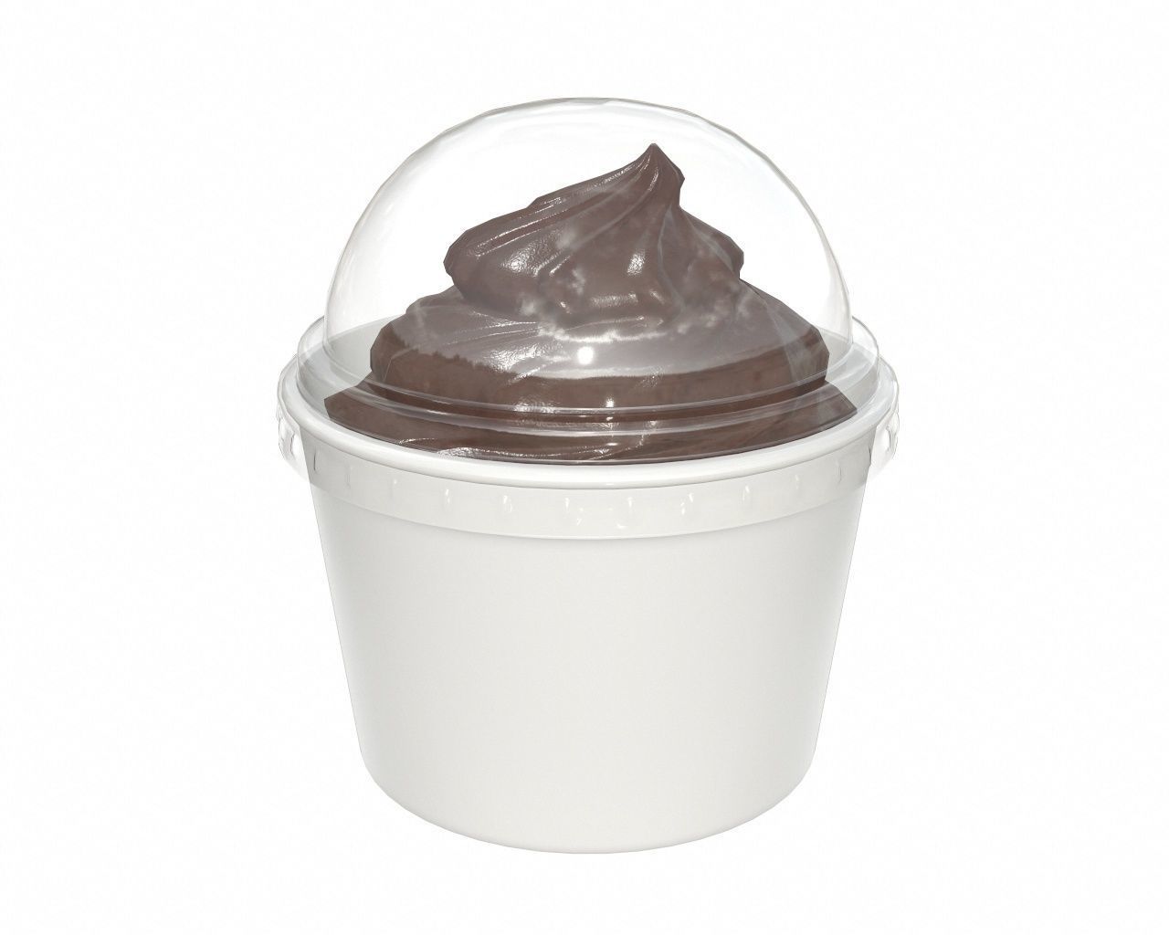 Ice cream packaging waffle cone cup balls mock up 3D Model Collection_110