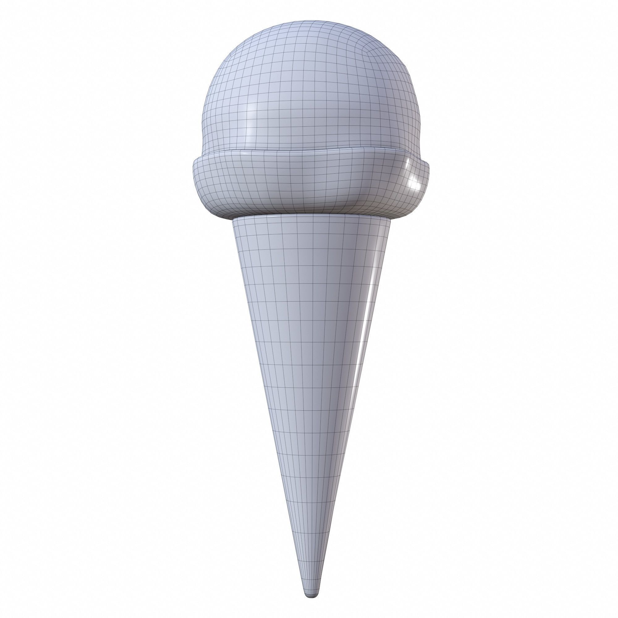 Ice cream packaging waffle cone cup balls mock up 3D Model Collection_118