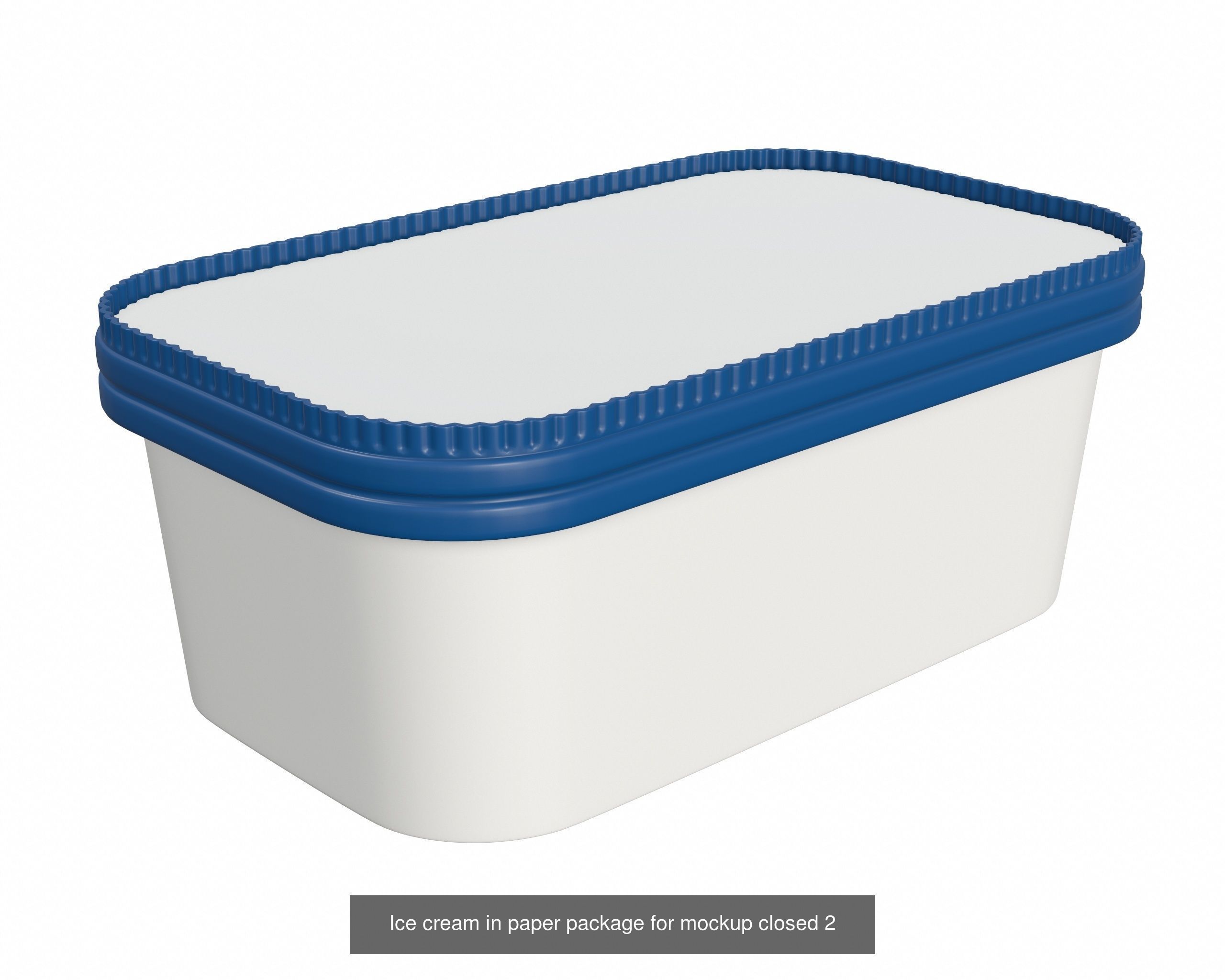 Ice cream packaging waffle cone cup balls mock up 3D Model Collection_61