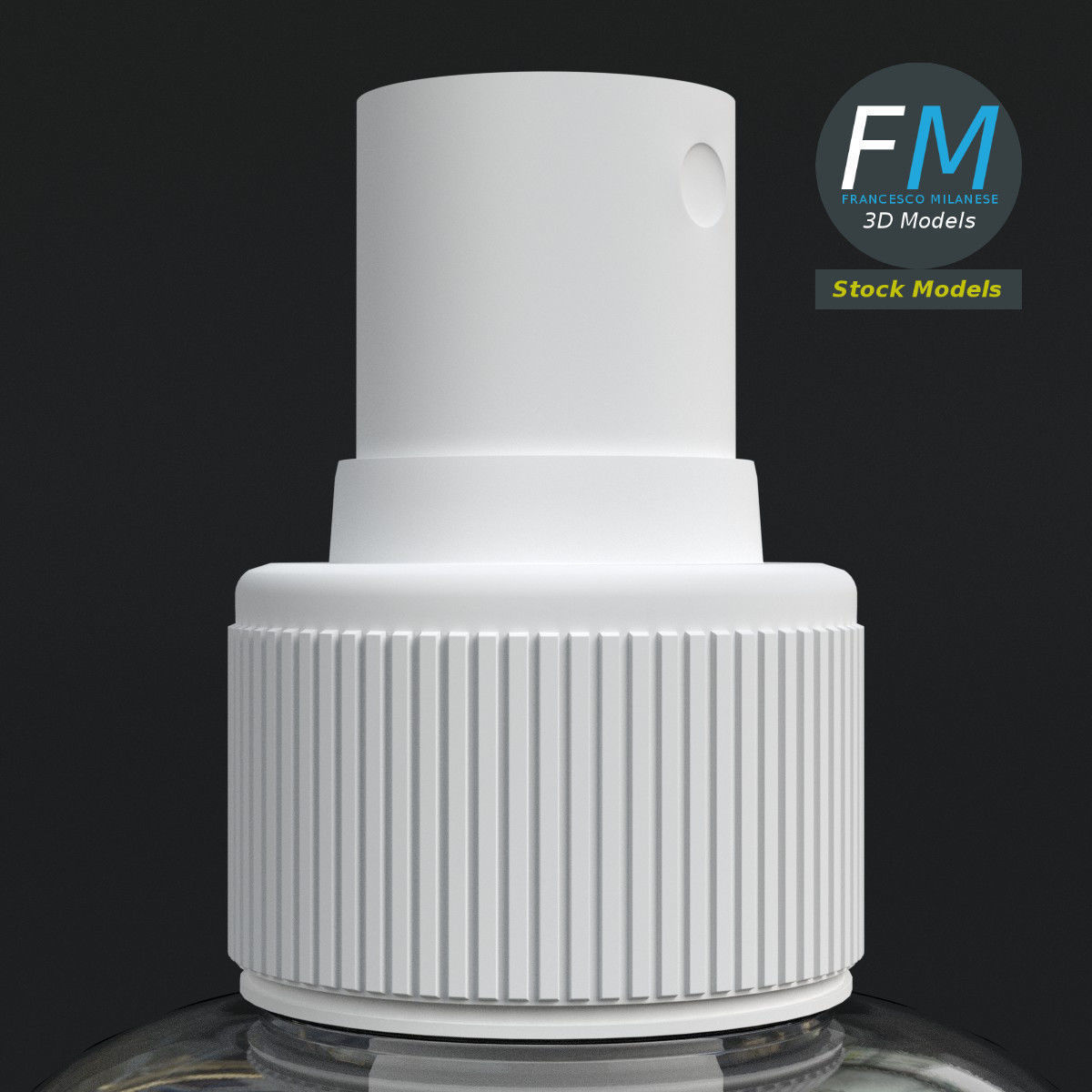 Travel spray bottle 3D model_4