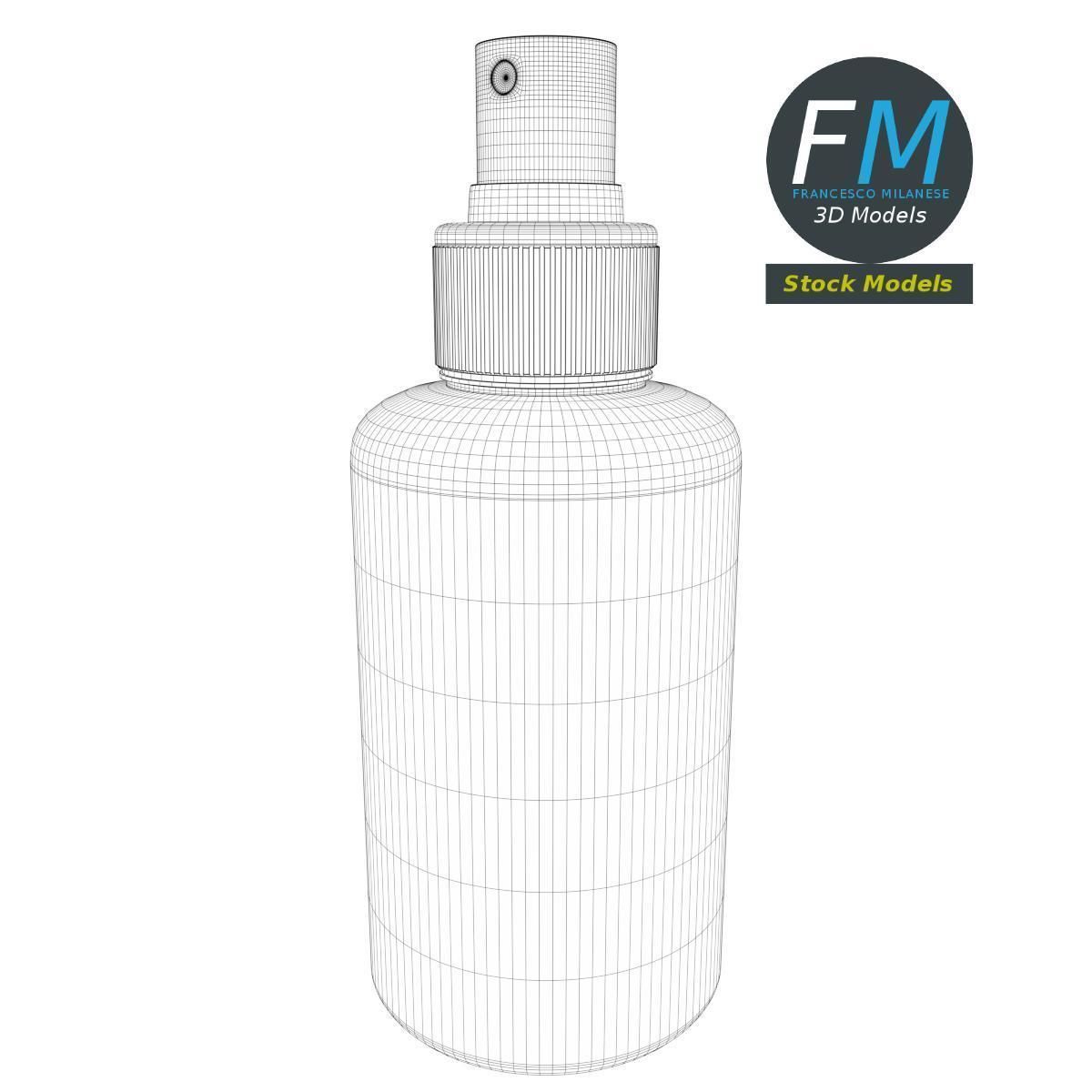 Travel spray bottle 3D model_7