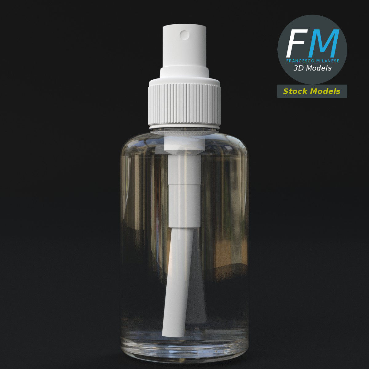 Travel spray bottle 3D model_5
