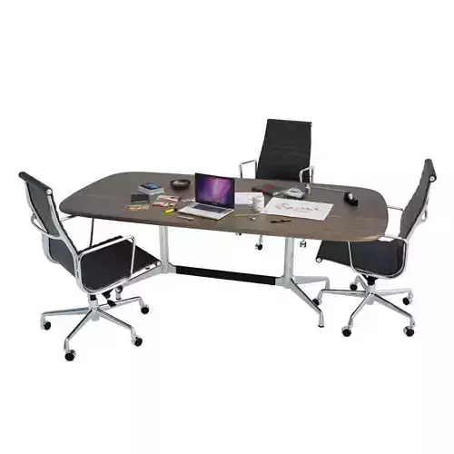 Office Desk Composition 3D model