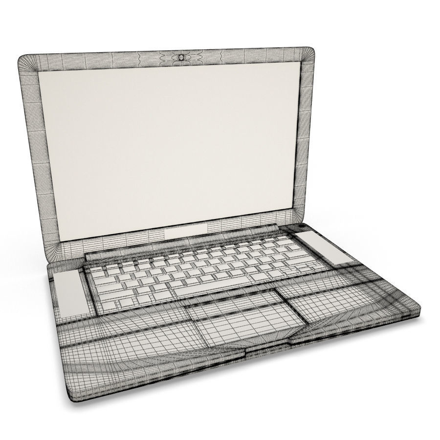 Office Desk Composition 3D model_5