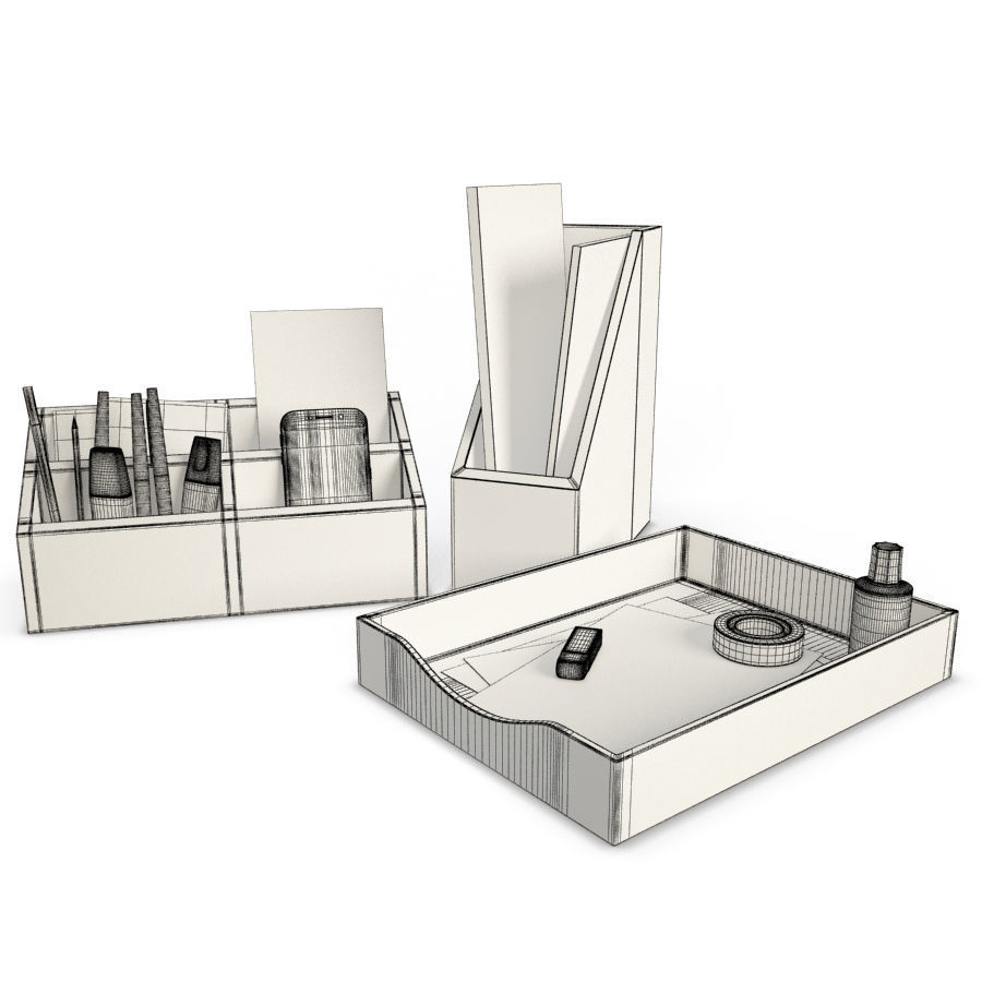 Office Supplies 3D model_4