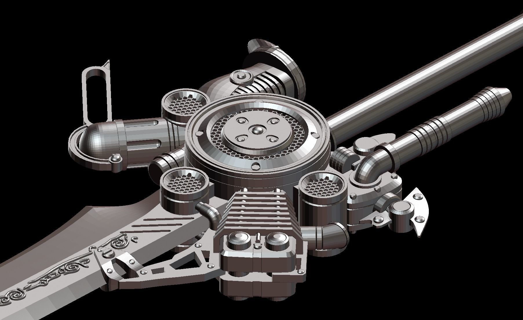 Engine Blade 3d Printable 3D print model_2