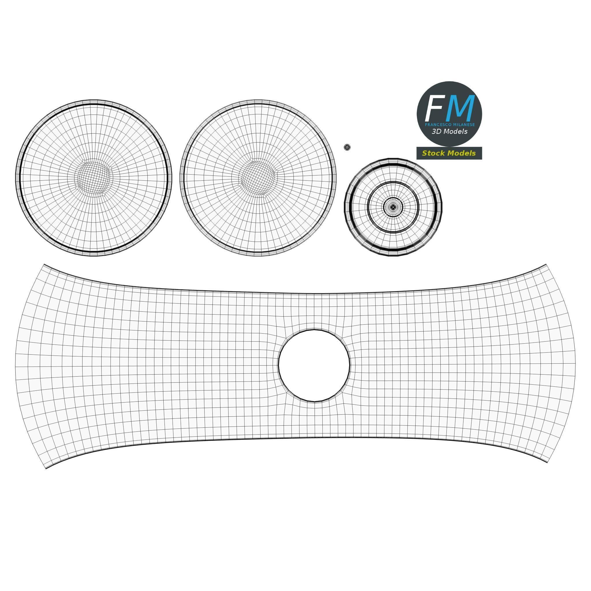 Dome surveillance camera 3D model_12