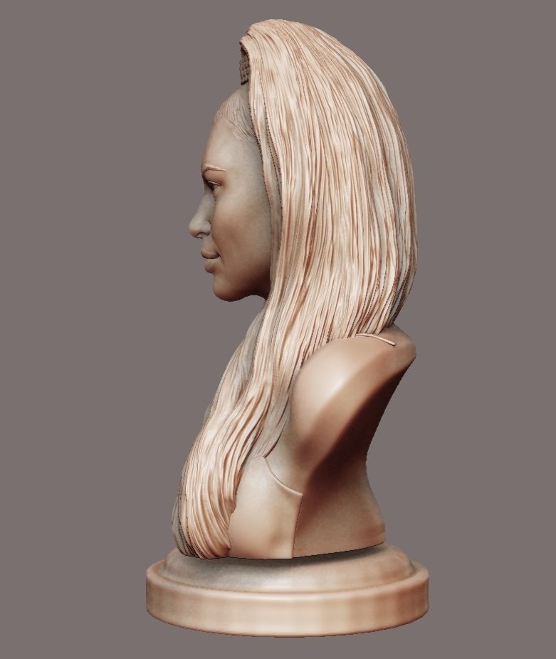 Kim Kardashian sculpture Ready to print 3D print model_6