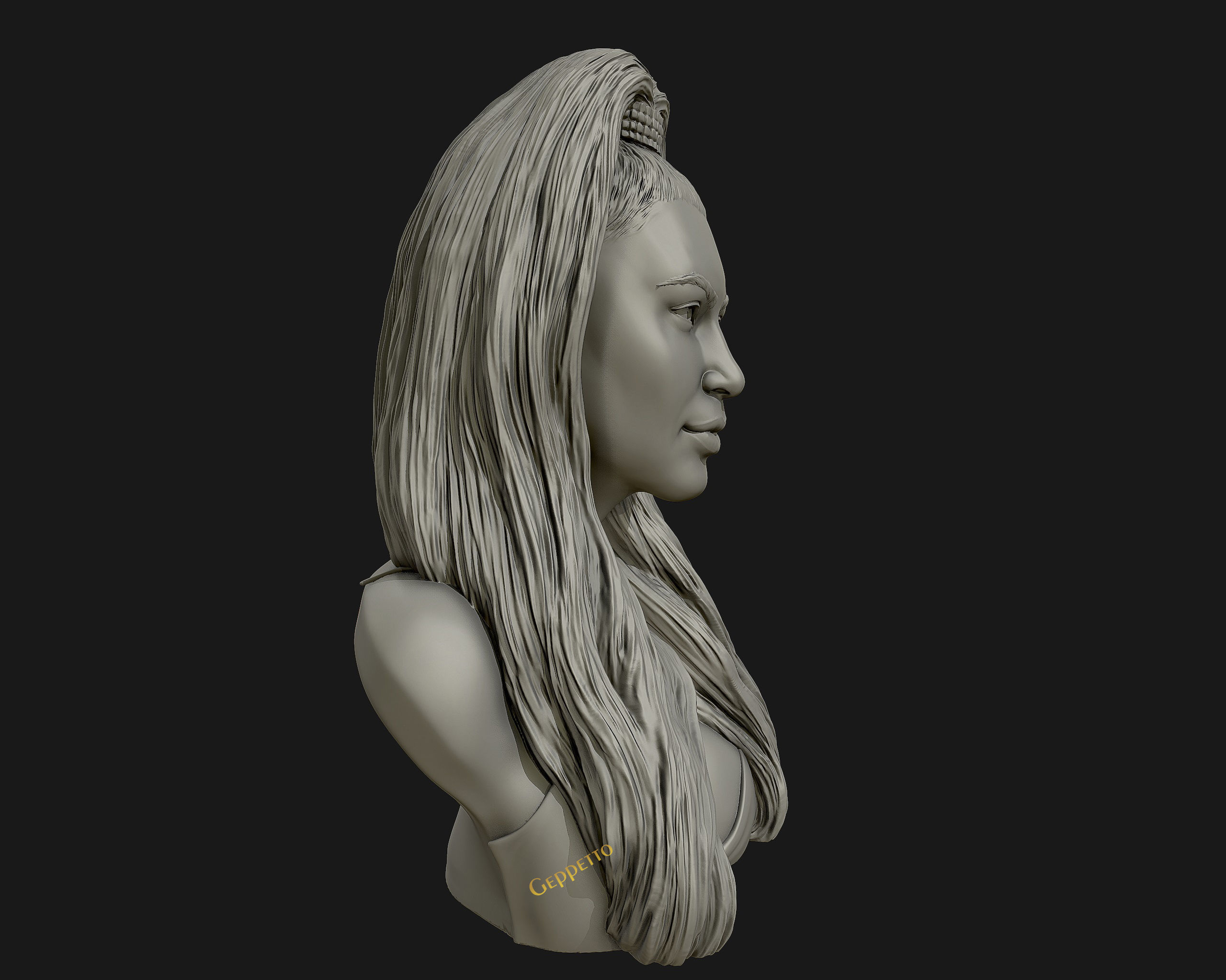 Kim Kardashian sculpture Ready to print 3D print model_20