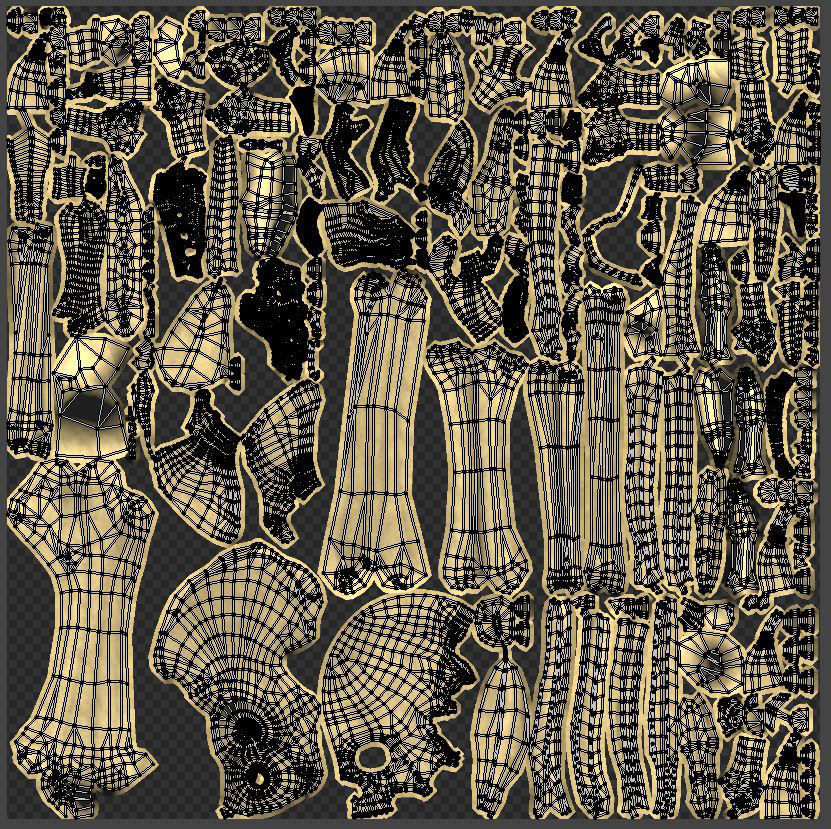 Skeleton - Human Low-poly 3D model_7