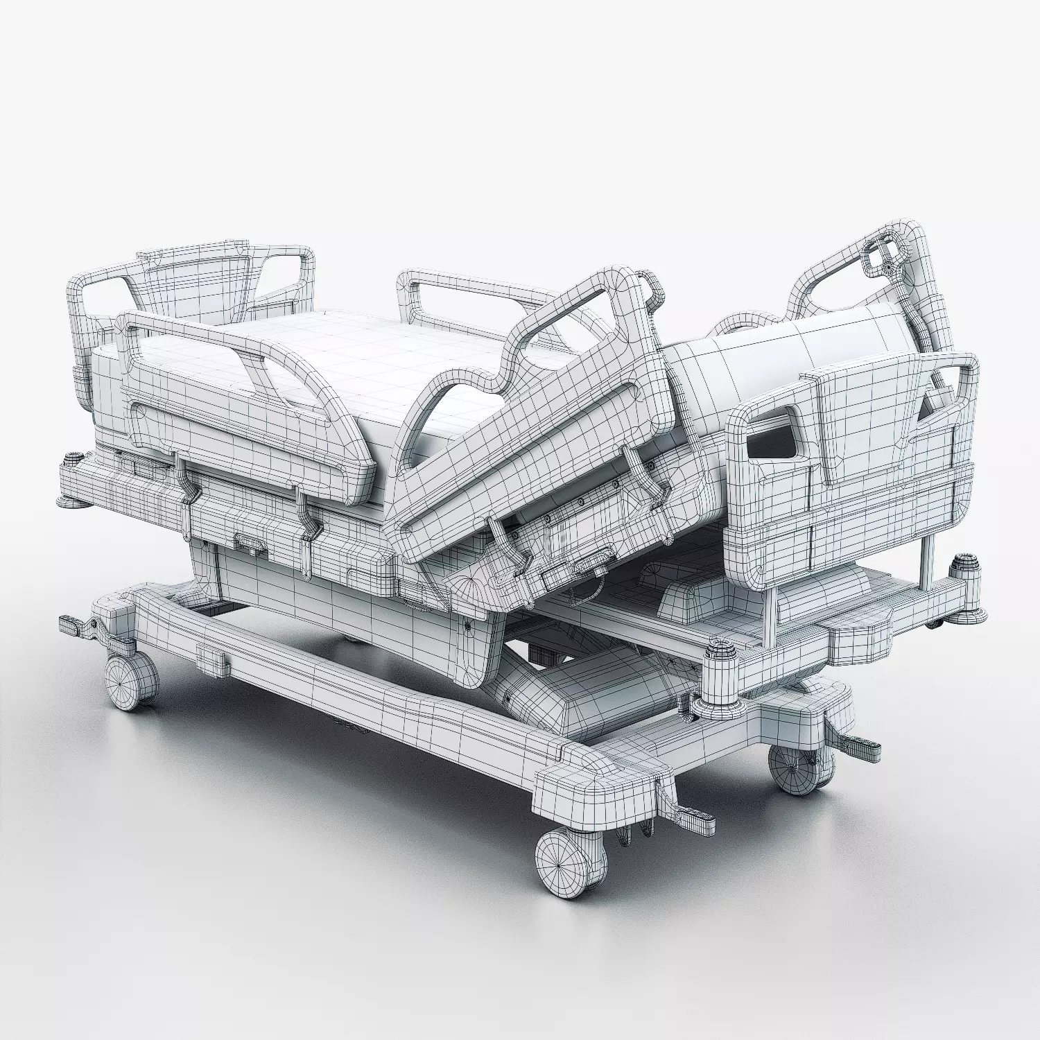 stuff hospital bed 3D model