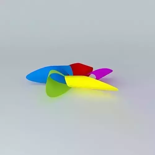 Reel set of colorful propellers