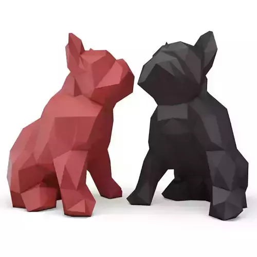 Origami Bulldog Sculpture marokka