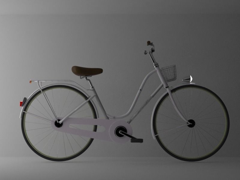 Bicycle Model No One Low-poly 3D model_16