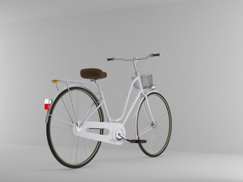 Bicycle Model No One Low-poly 3D model_15