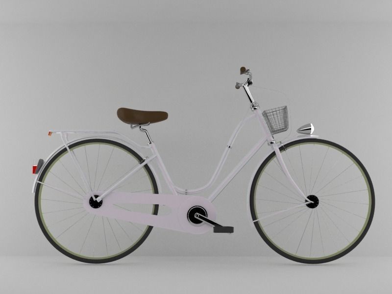 Bicycle Model No One Low-poly 3D model_14