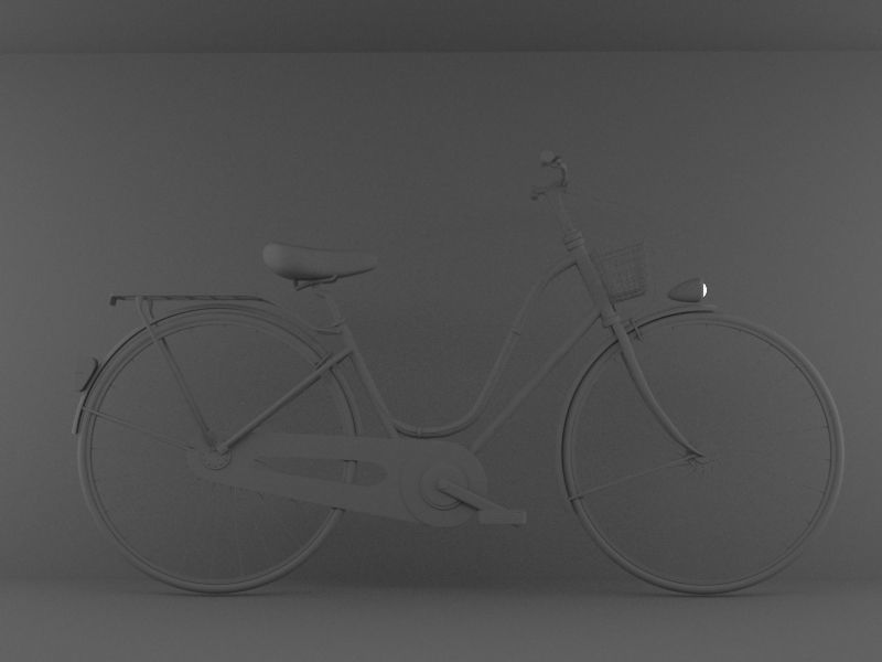 Bicycle Model No One Low-poly 3D model_6