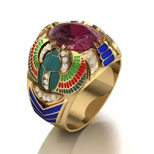 3D Design Inspired by Egypt Ring