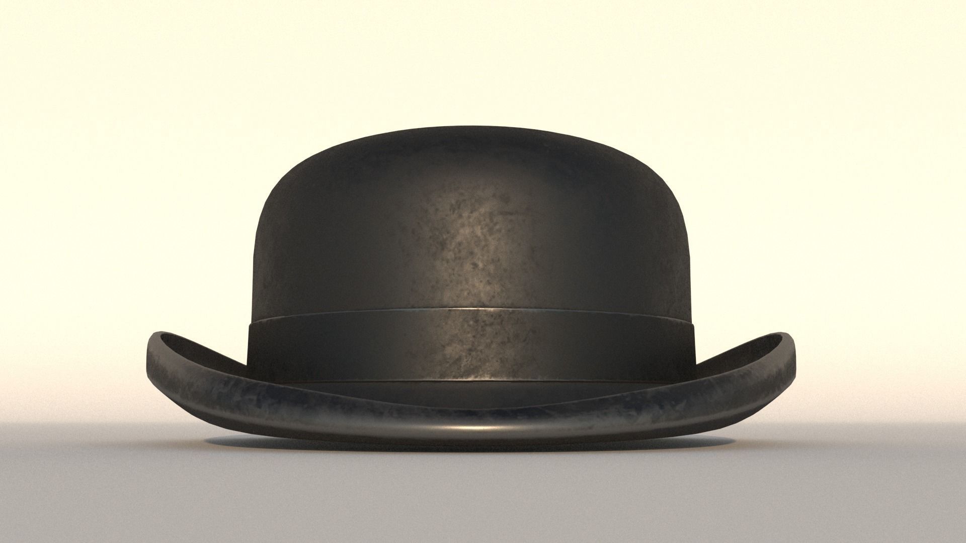 bowler hat 3D model_7