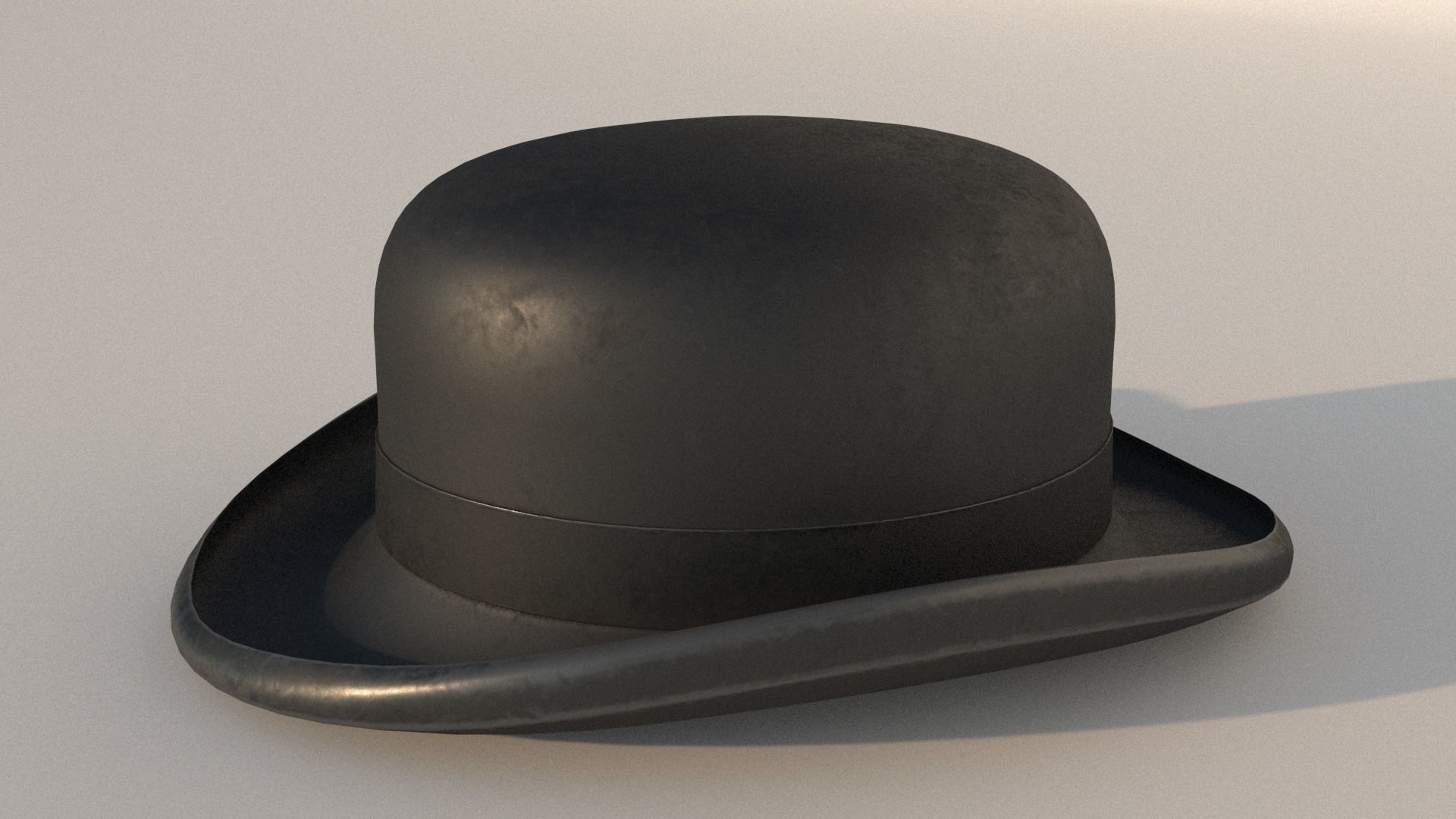 bowler hat 3D model_5