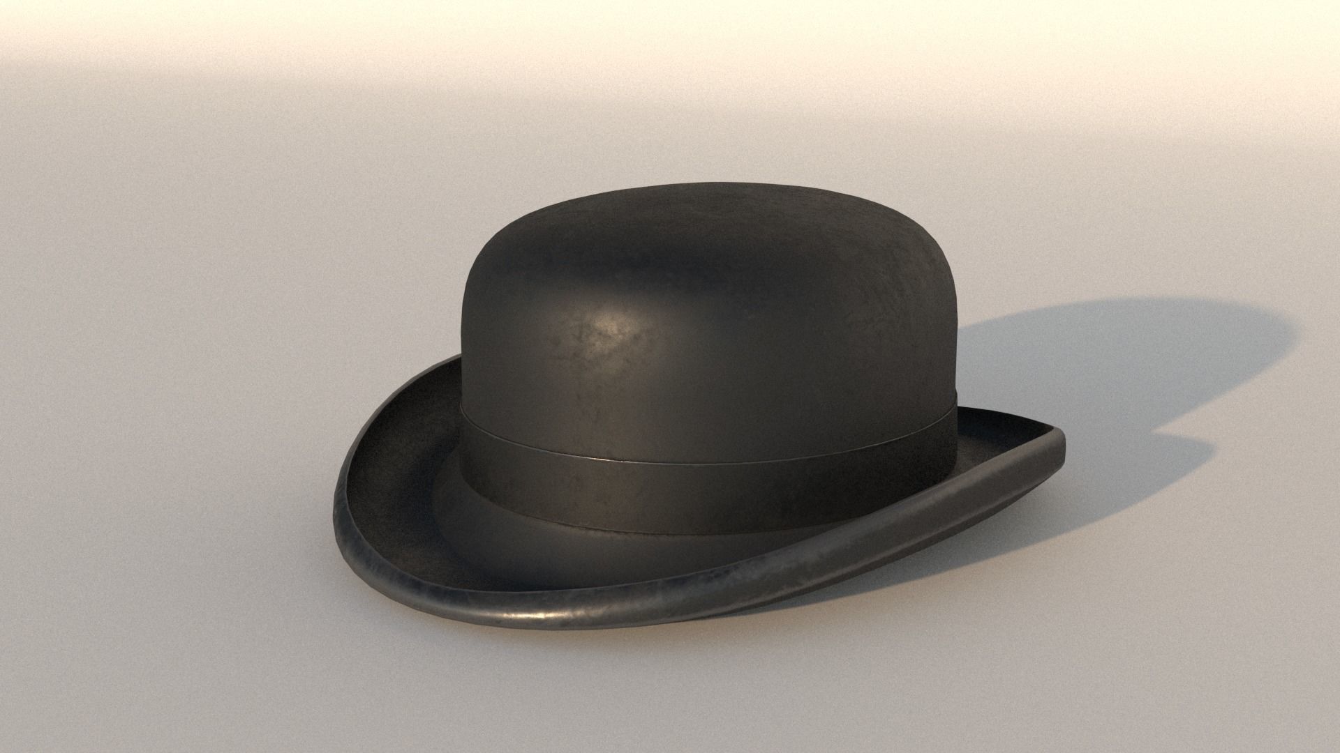 bowler hat 3D model_2