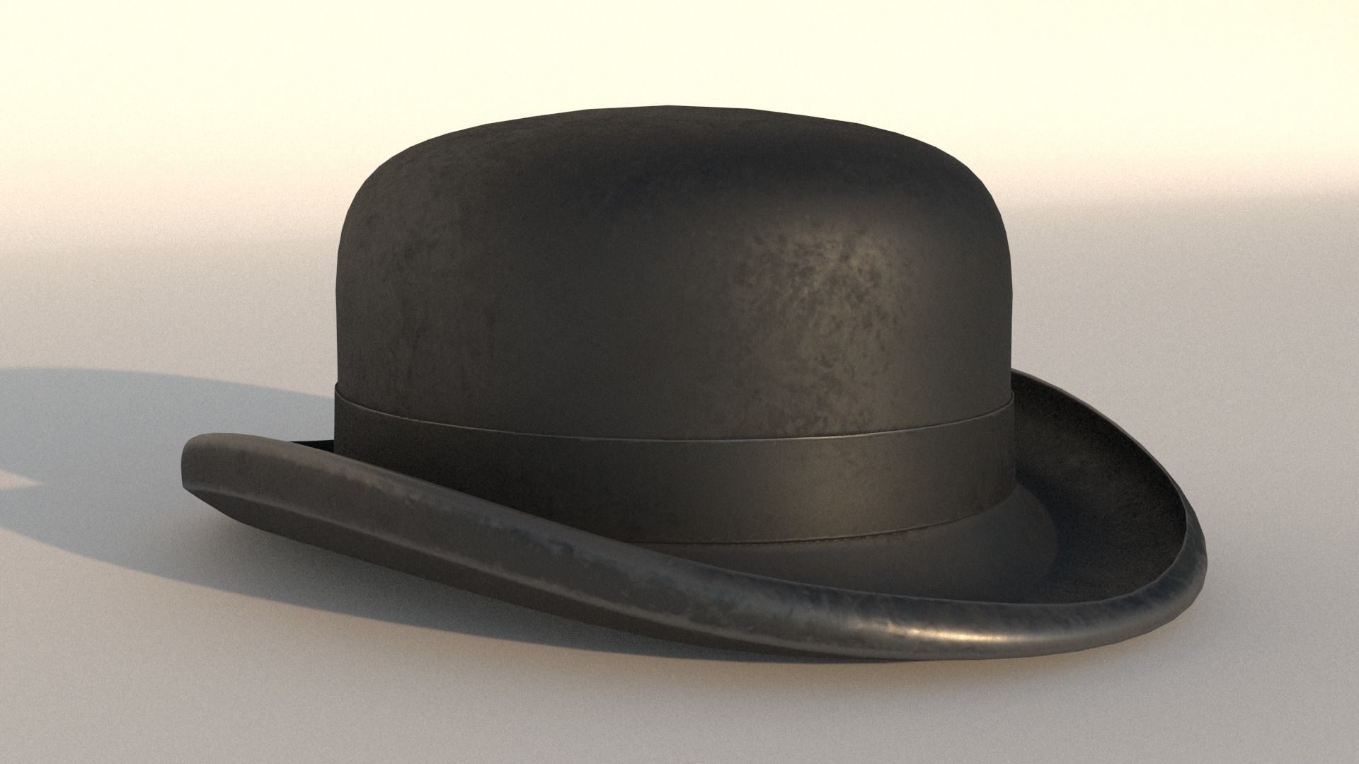 bowler hat 3D model_6