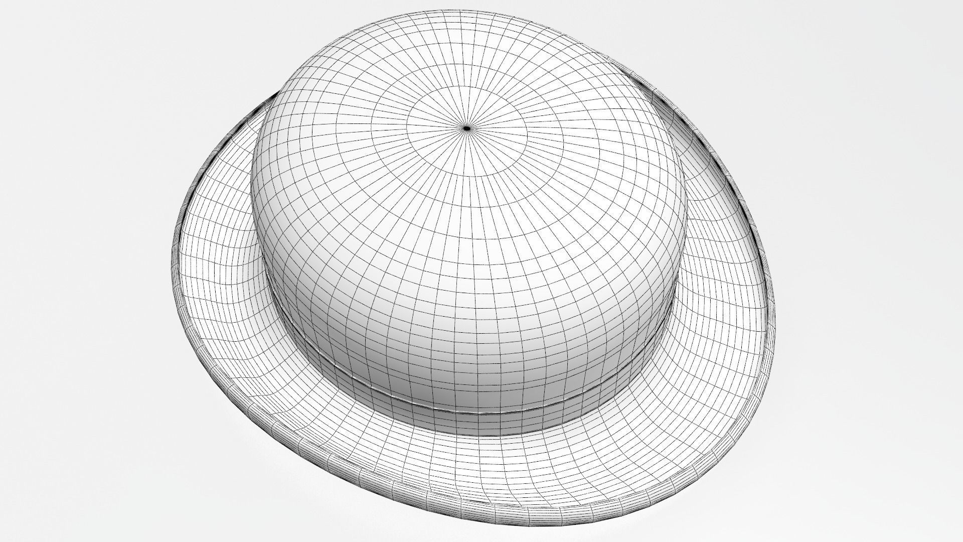 bowler hat 3D model_13