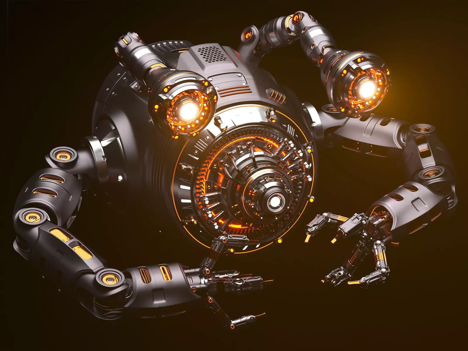 Sci-Fi Drone Advanced 3D model_0