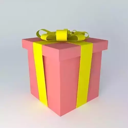 Gift box with ribbon