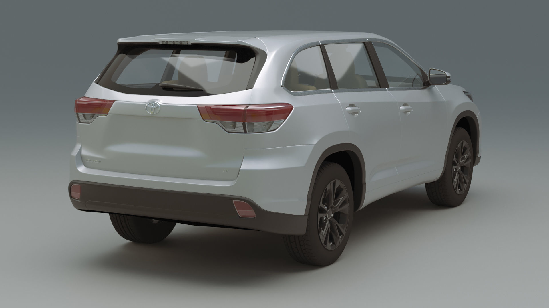 Toyota Highlander LX 2019 3D model_3