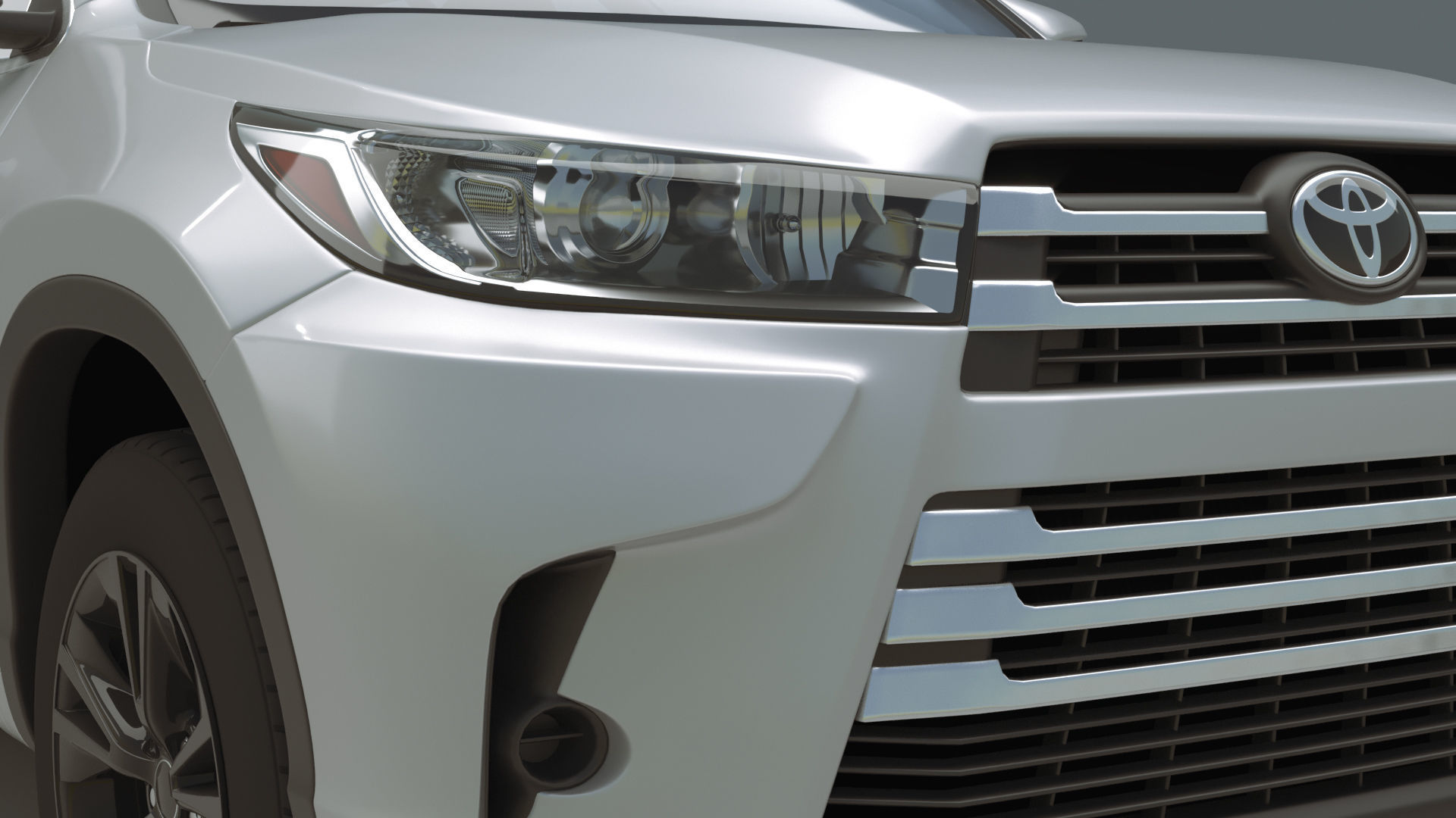 Toyota Highlander LX 2019 3D model_6