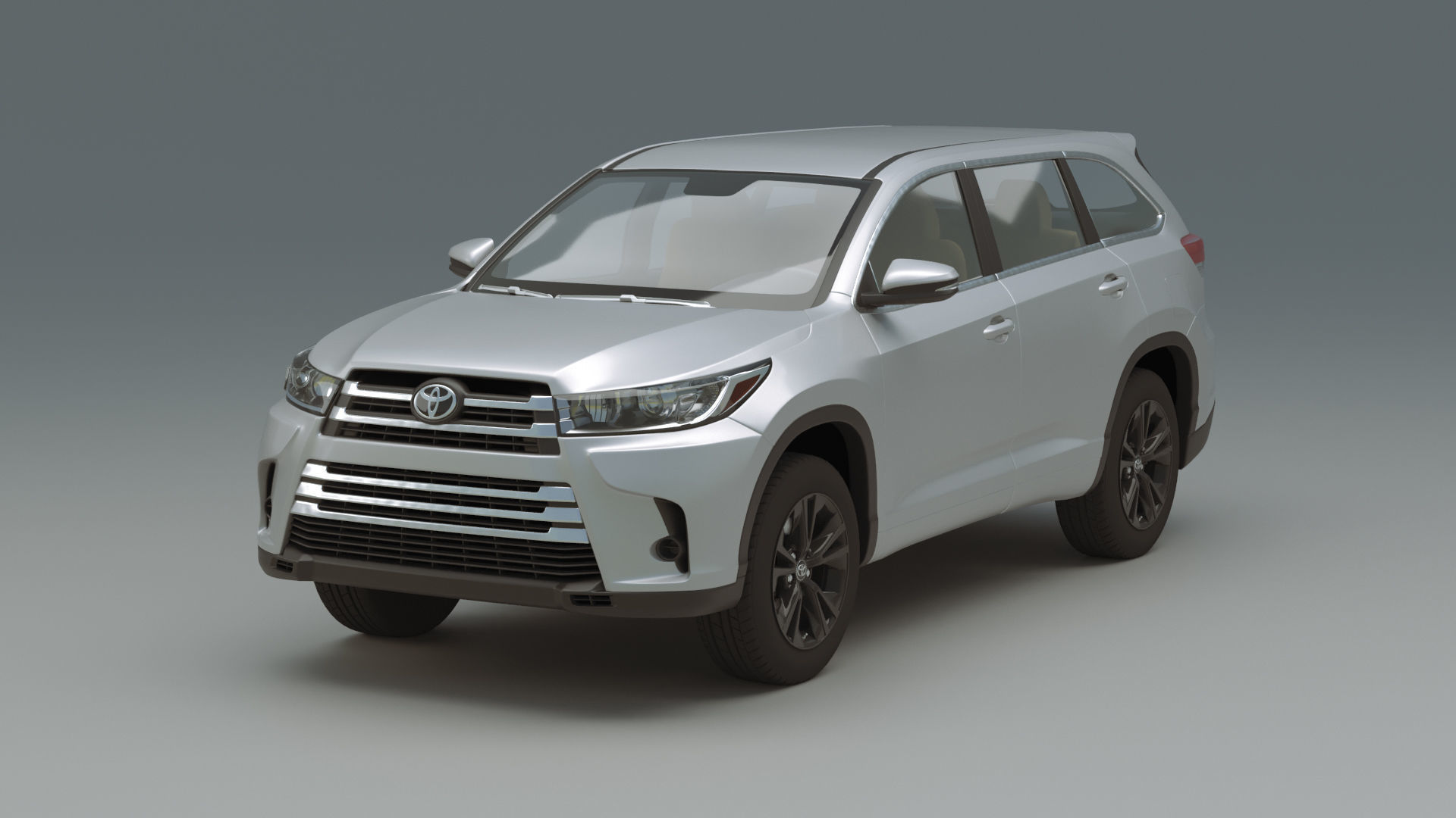 Toyota Highlander LX 2019 3D model_1