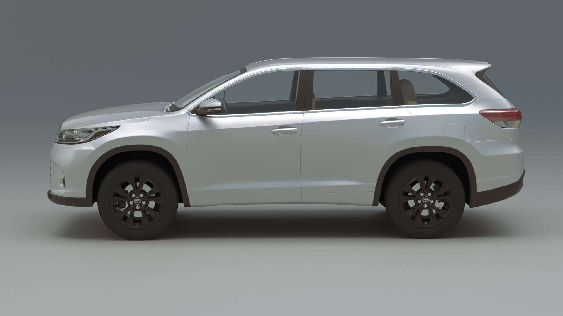 Toyota Highlander LX 2019 3D model_2