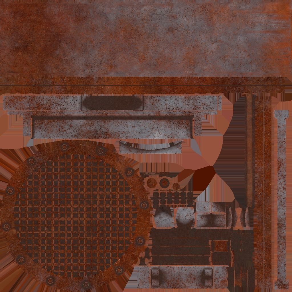 Pipe KIT Low-poly 3D model_7