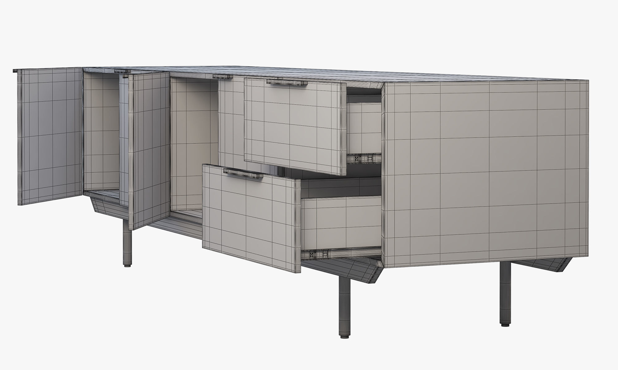 Pastoe Frame Style Sideboards 3D model_8