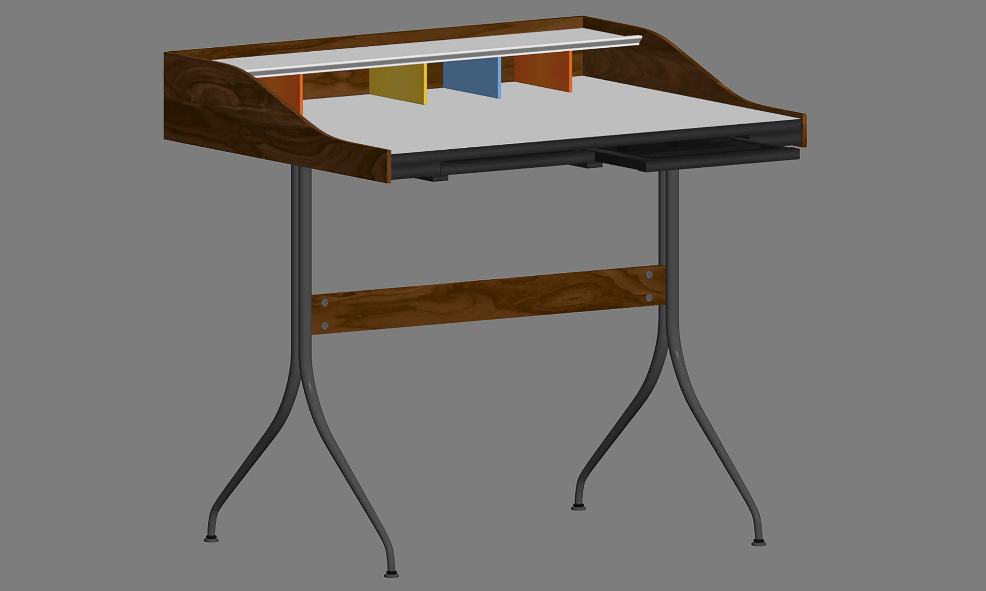 Nelson Swag Leg Desk 3D model_11