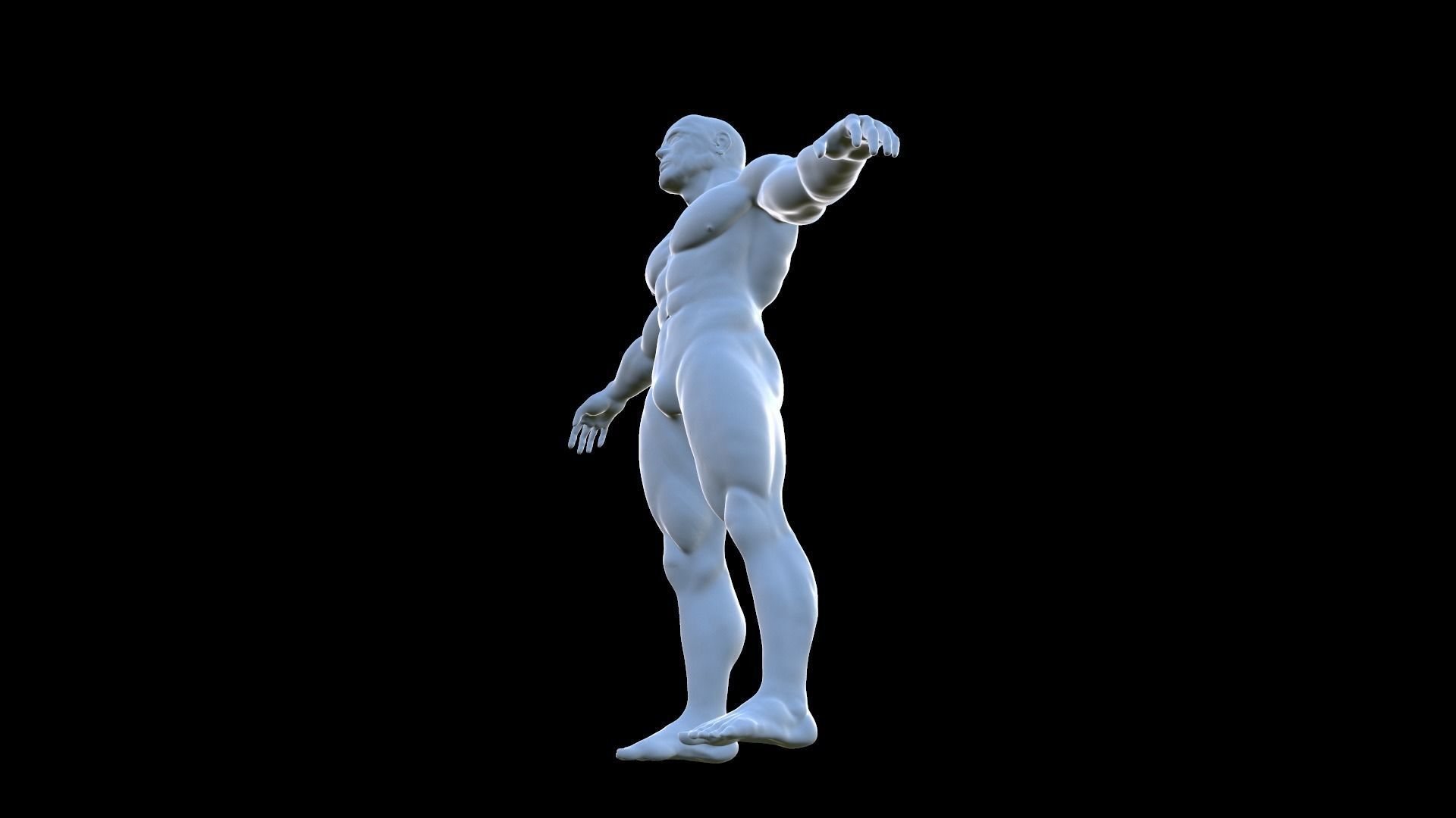 Human -  Man  3D model_9