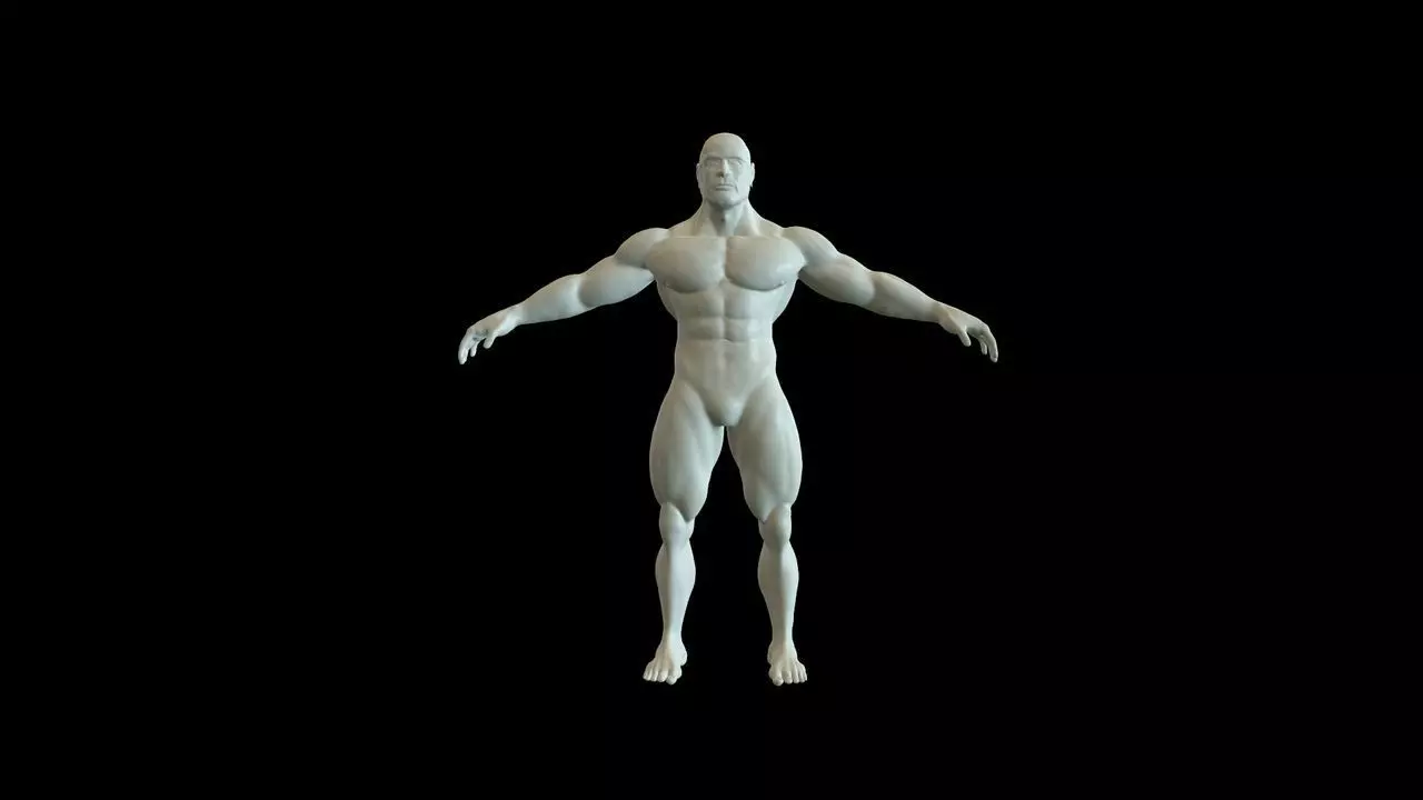 Human -  Man  3D model_0