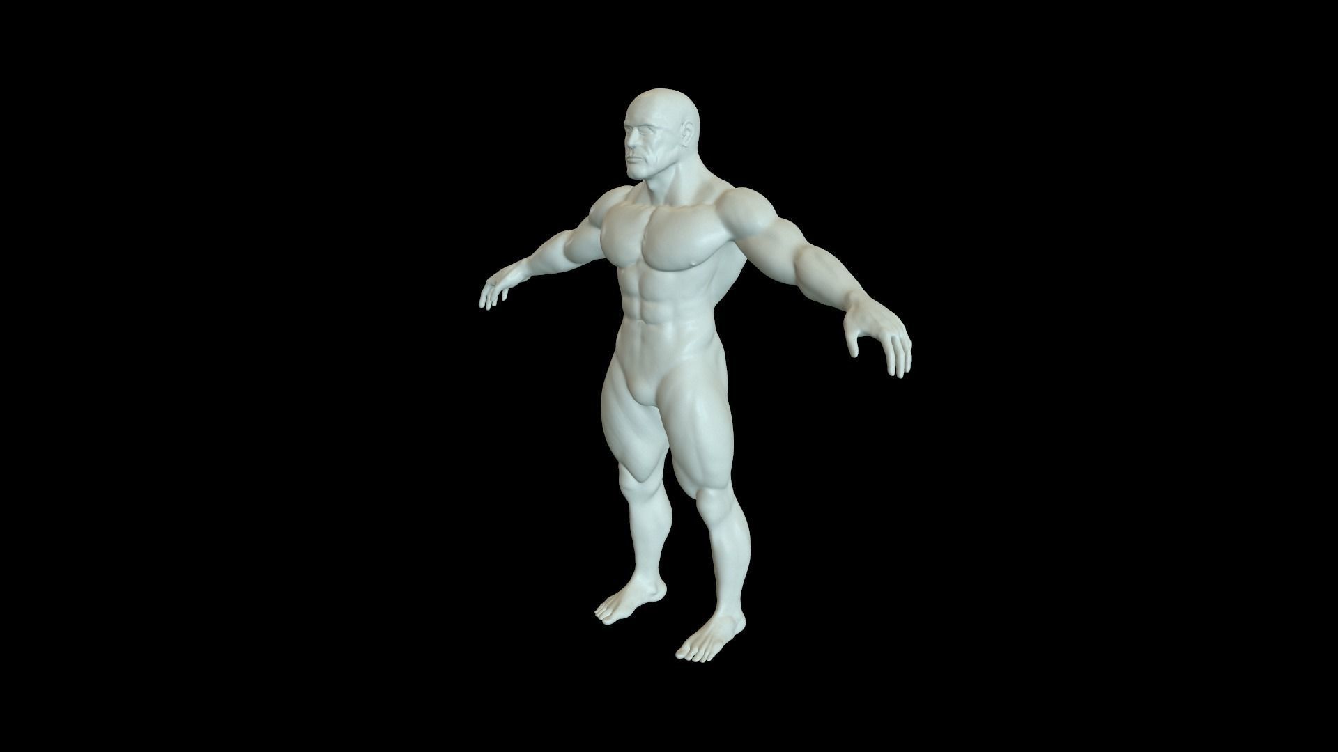 Human -  Man  3D model_4