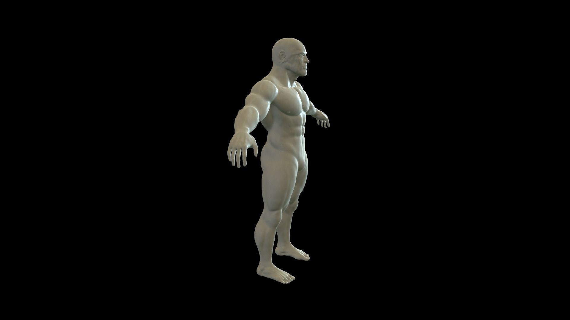 Human -  Man  3D model_5